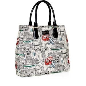Harrods Tote/Shoulder Bag with London Detailing